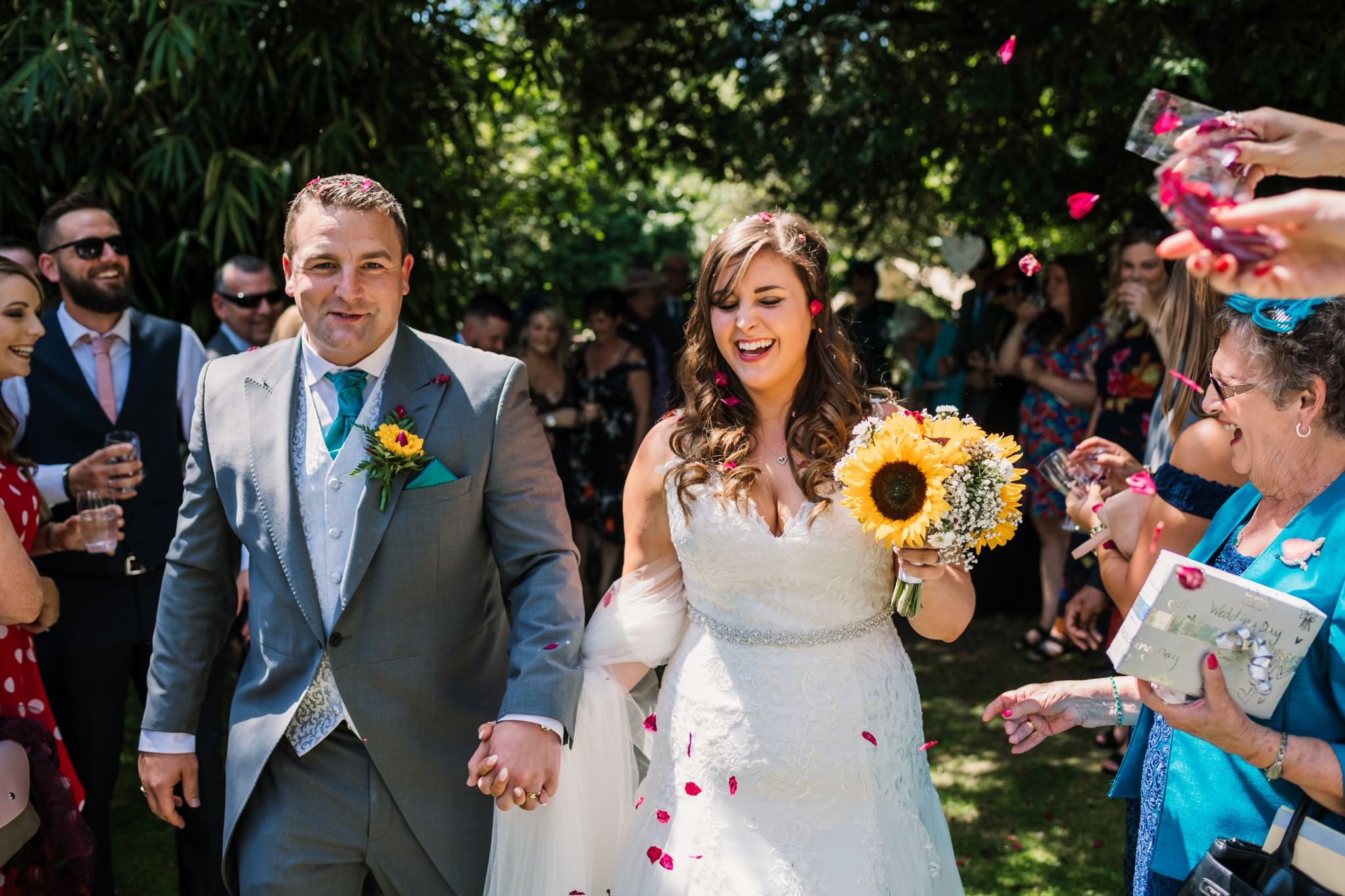 Photo of confetti at Gordleton Mill