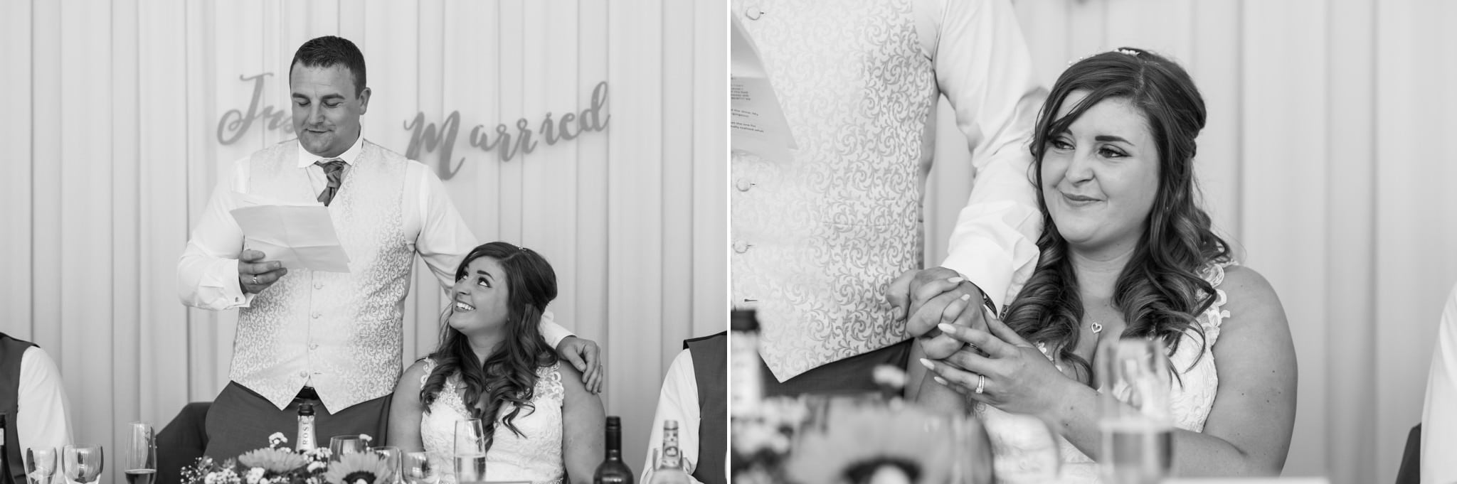 Black and white wedding photography at Gordleton Mill