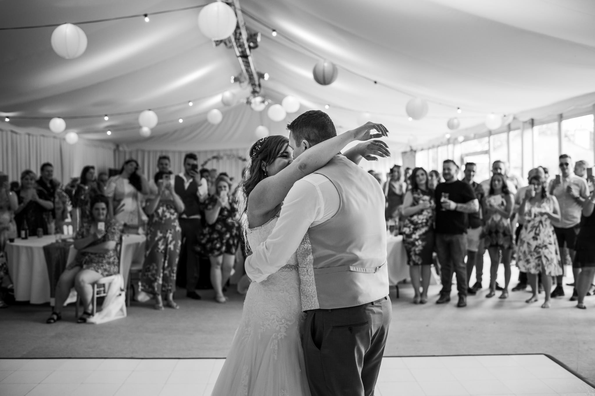 Photography of first dance at Gordleton Mill in Lymington