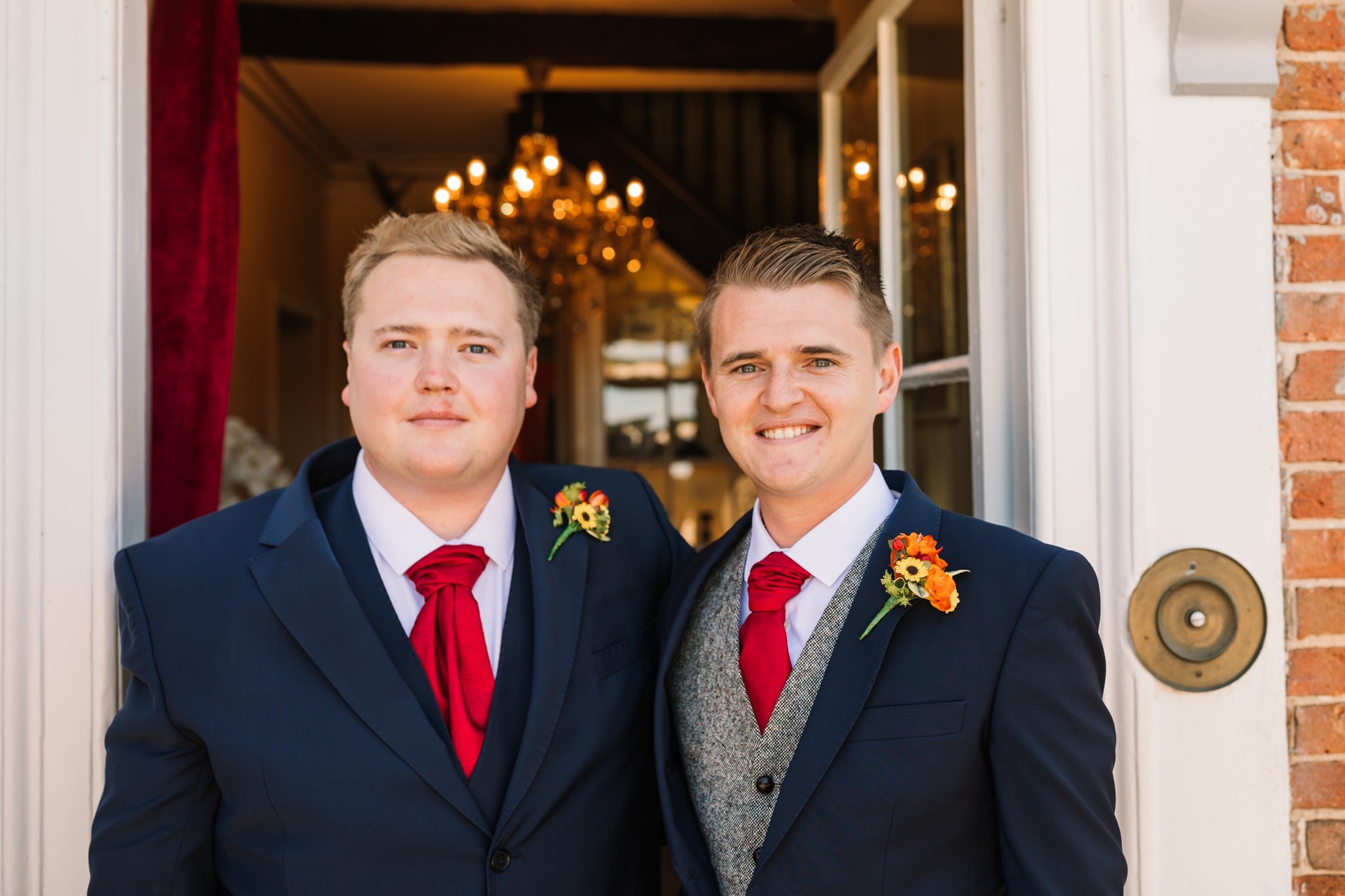 Groom at Parley Manor Wedding