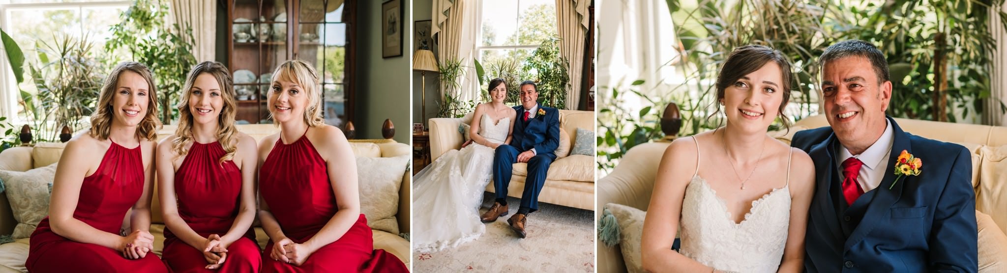 Photos before the ceremony at Parley Manor Wedding