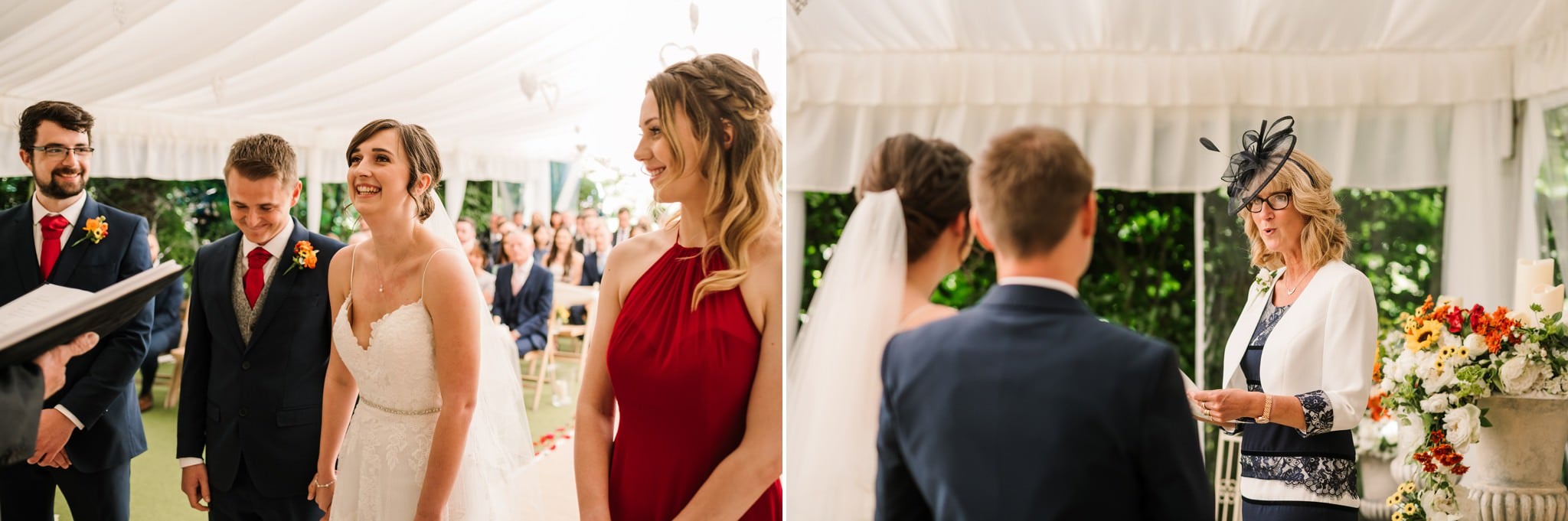 Ceremony at Parley Manor Wedding