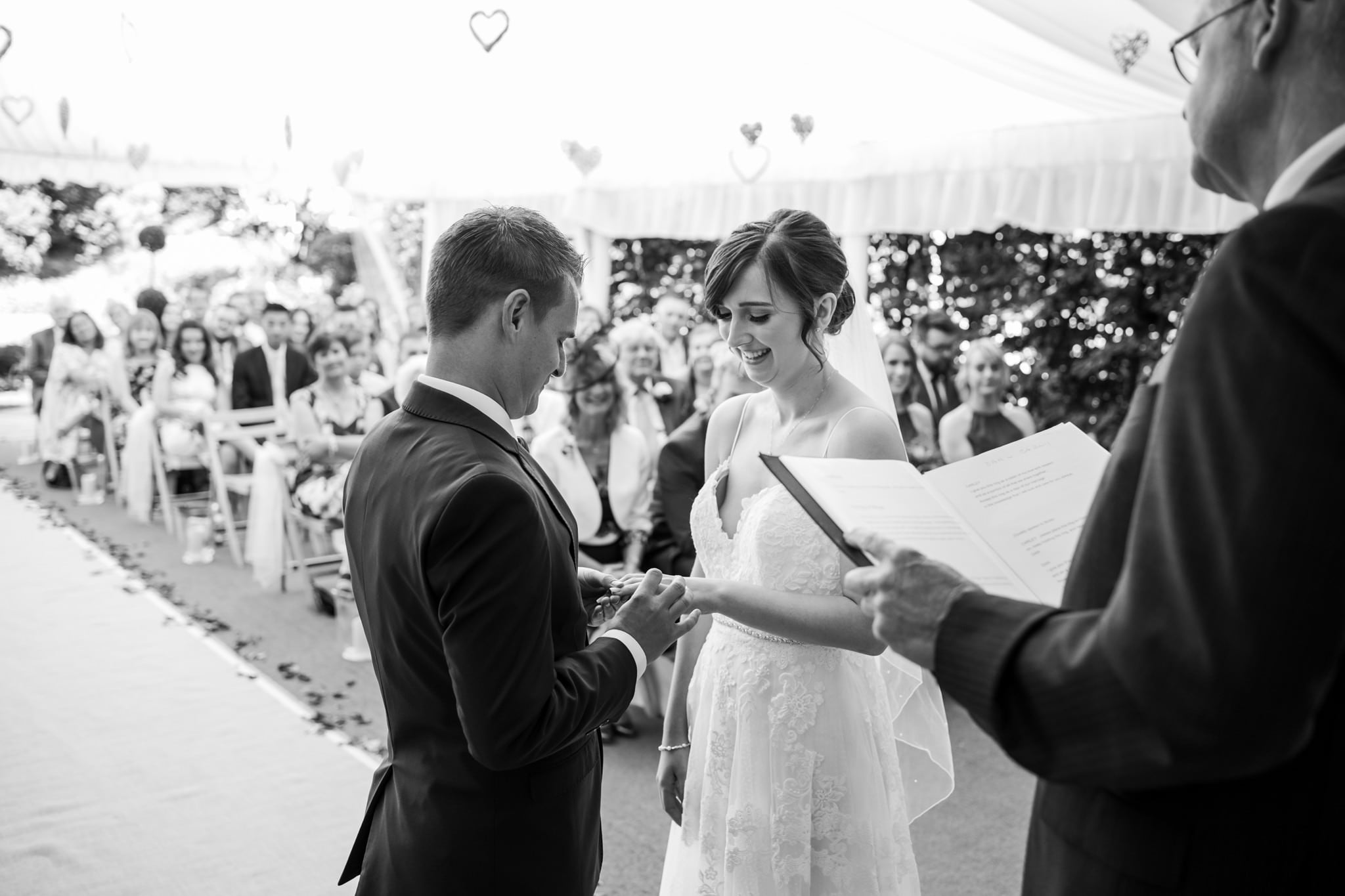 Rings at Parley Manor Wedding