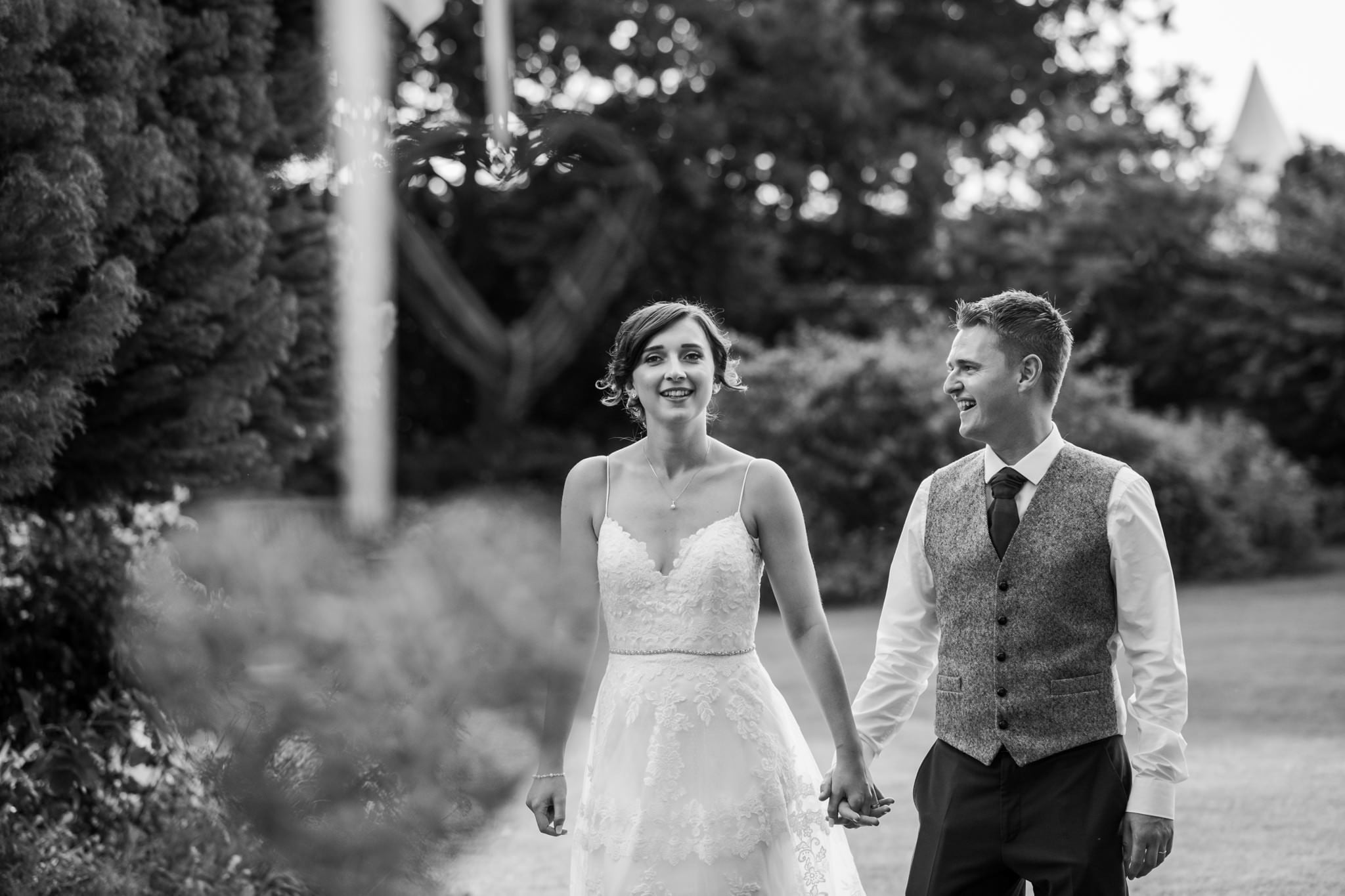 Couple at Parley Manor Wedding