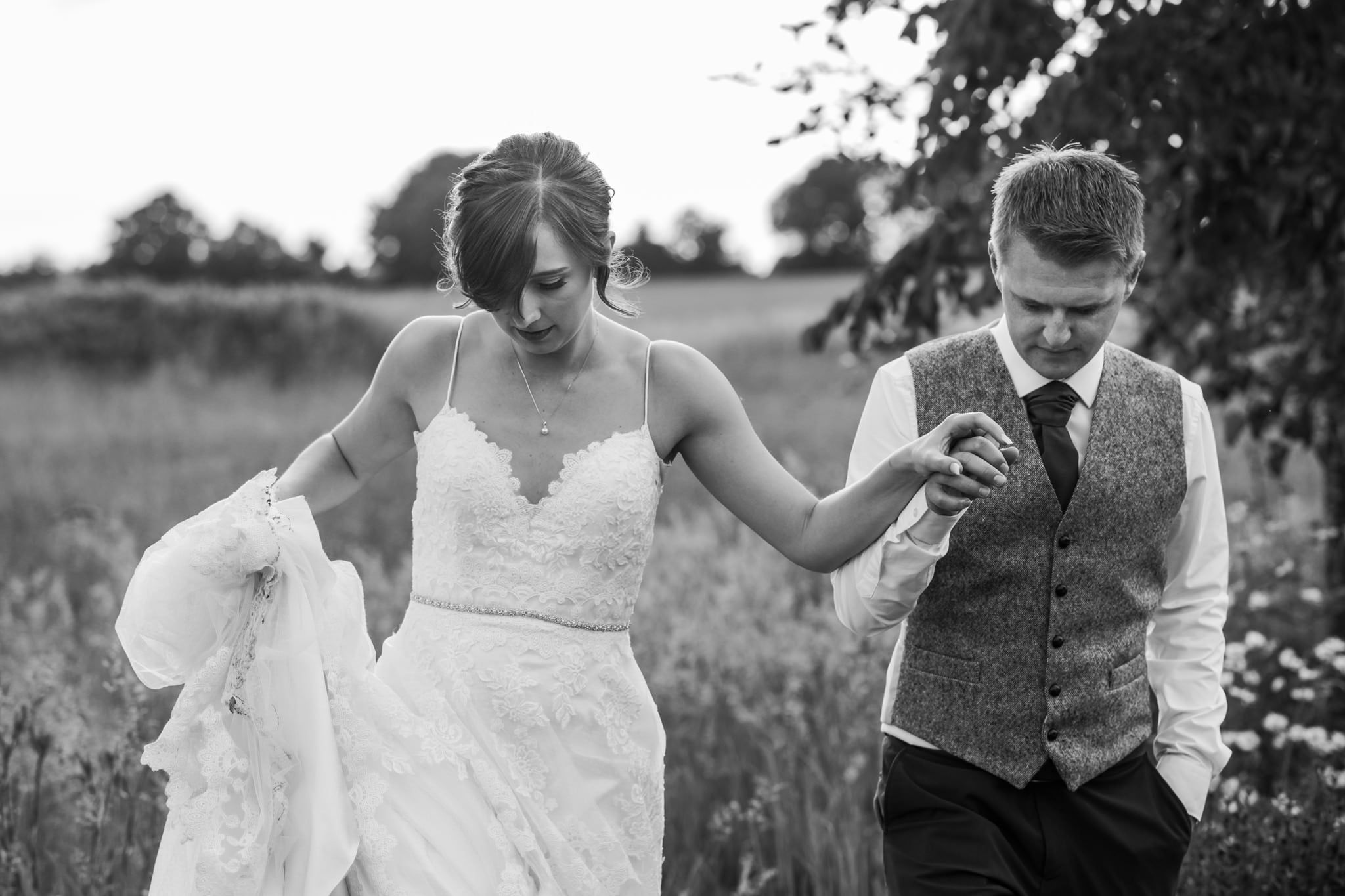 Fields at Parley Manor Wedding