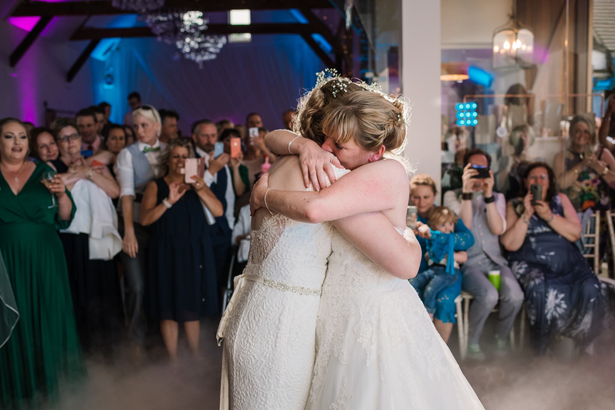 Photos of the first dance at Three Choirs Vineyard wedding