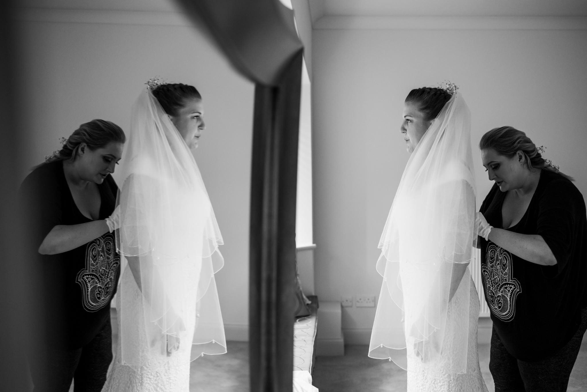 Lesbian bride at Three Choirs Vineyard wedding
