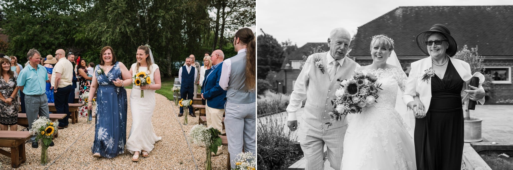 Gay brides at Three Choirs Vineyard wedding day