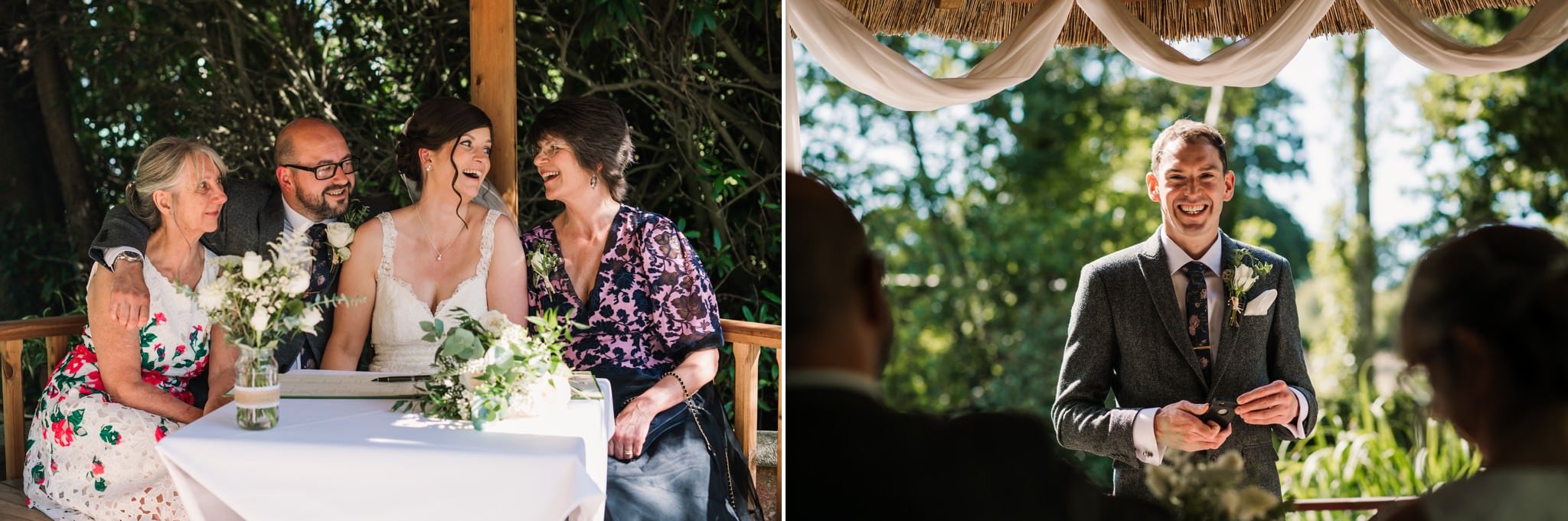 Fun hampshire wedding photography at Gordleton Mill Wedding