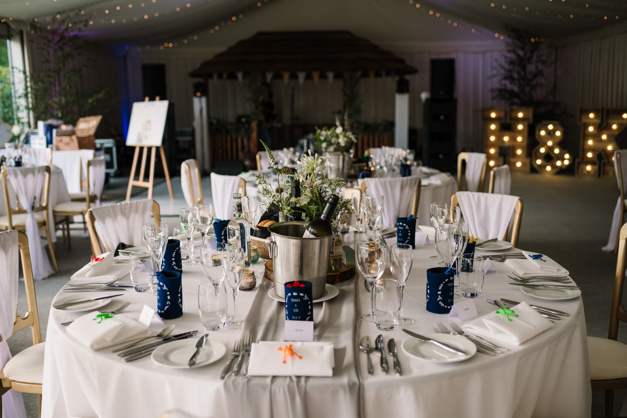 Decor at Gordleton Mill Wedding