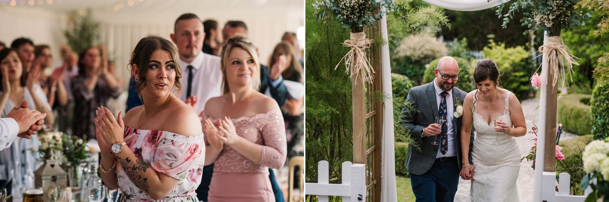Photography of speeches at Gordleton Mill Wedding