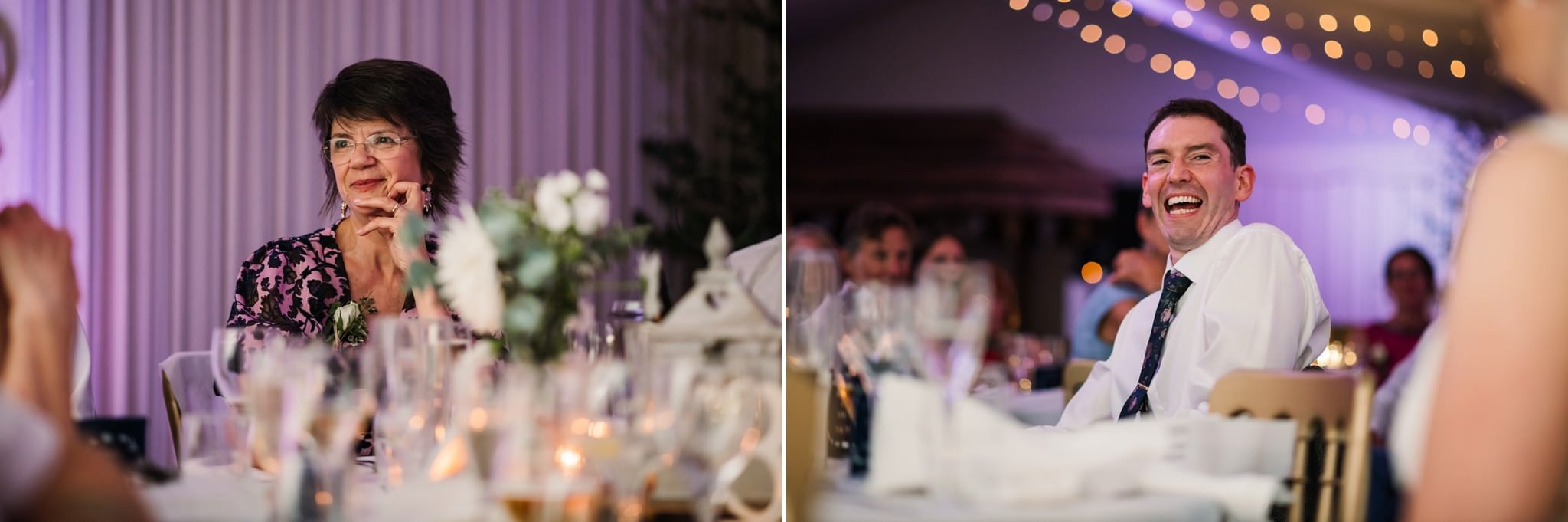 Photos of speech at Gordleton Mill Wedding