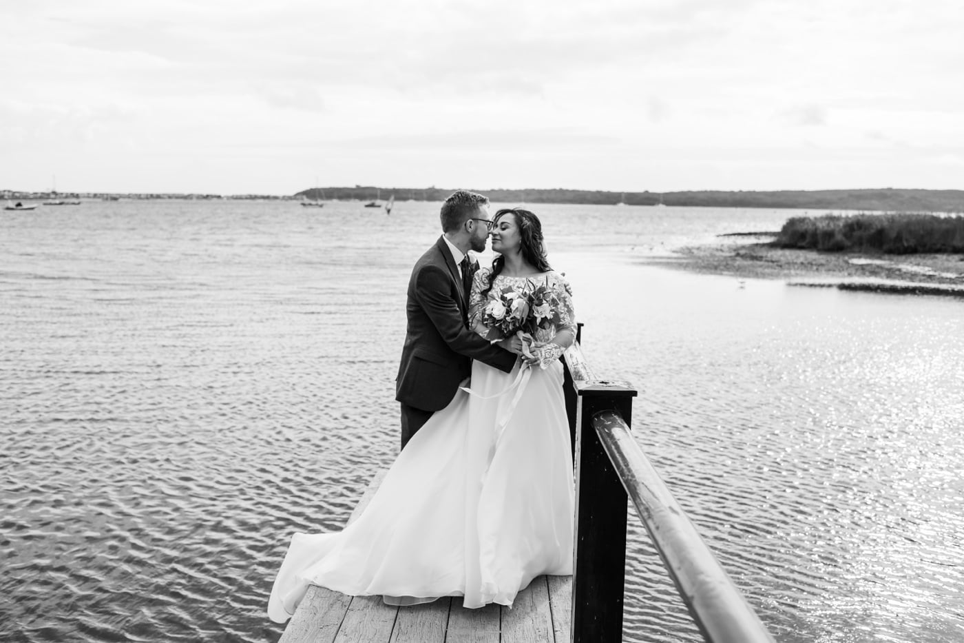 Hampshire wedding photographer at Christchurch Harbour Hotel