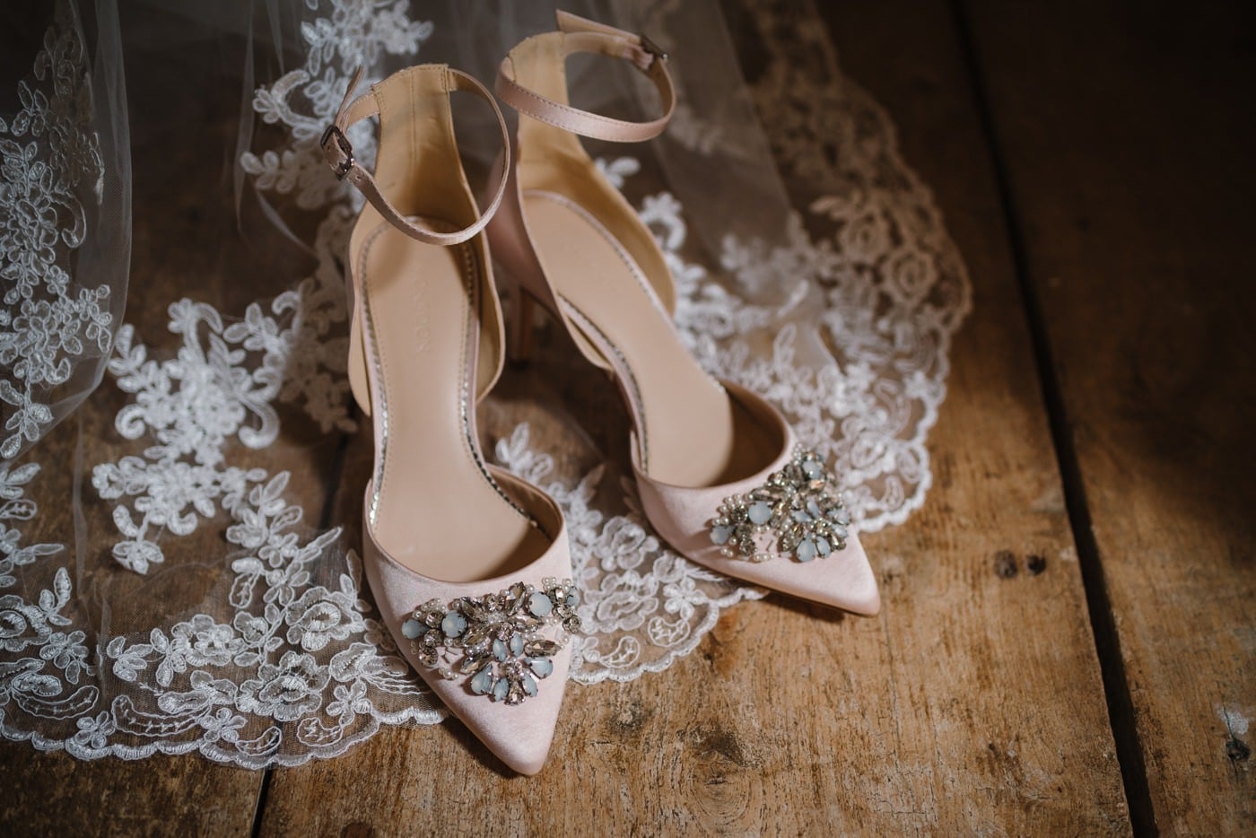 Photograph of Monsoon Pink Wedding Shoes