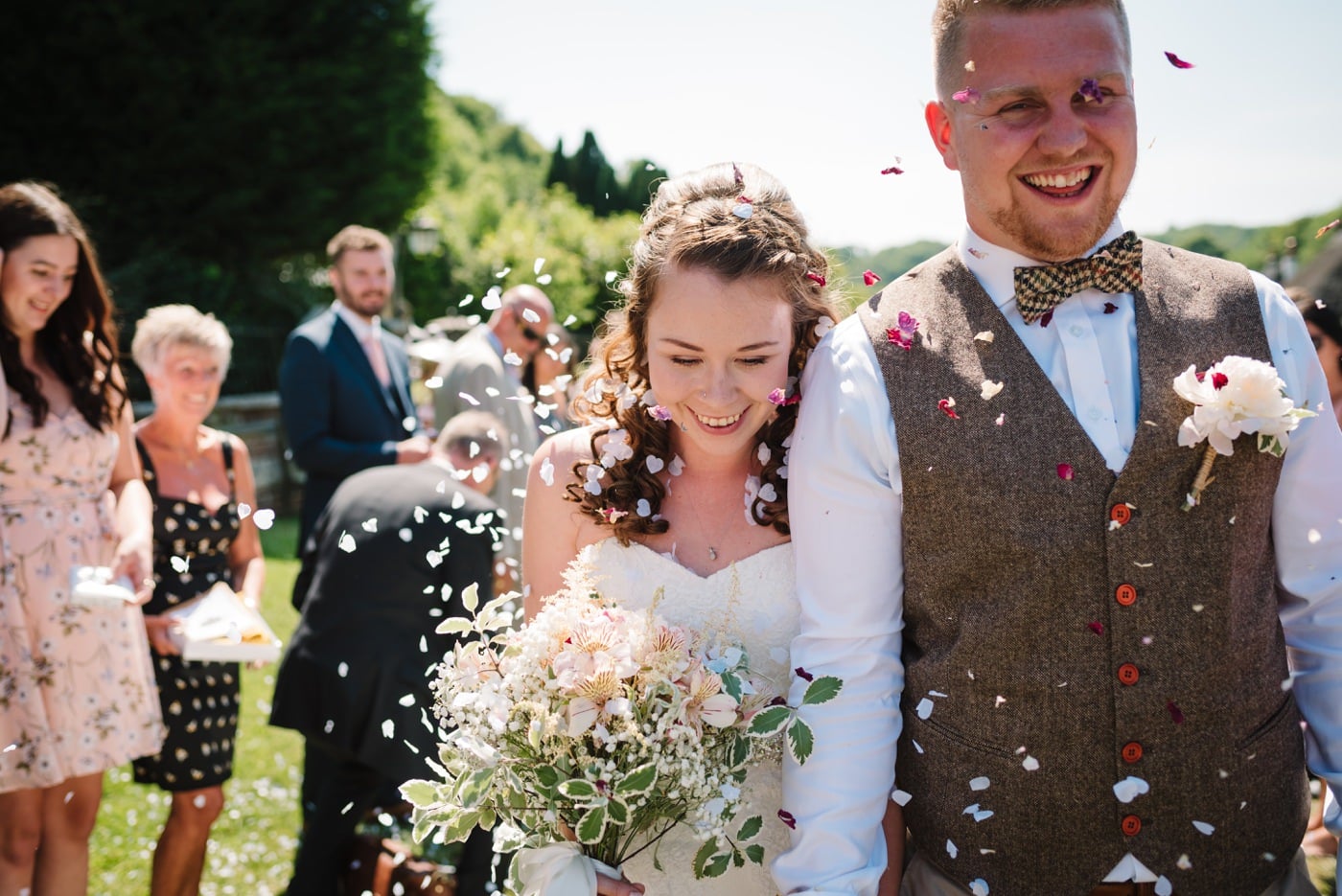 Confetti Photo by Milton Abbas Wedding Photographer