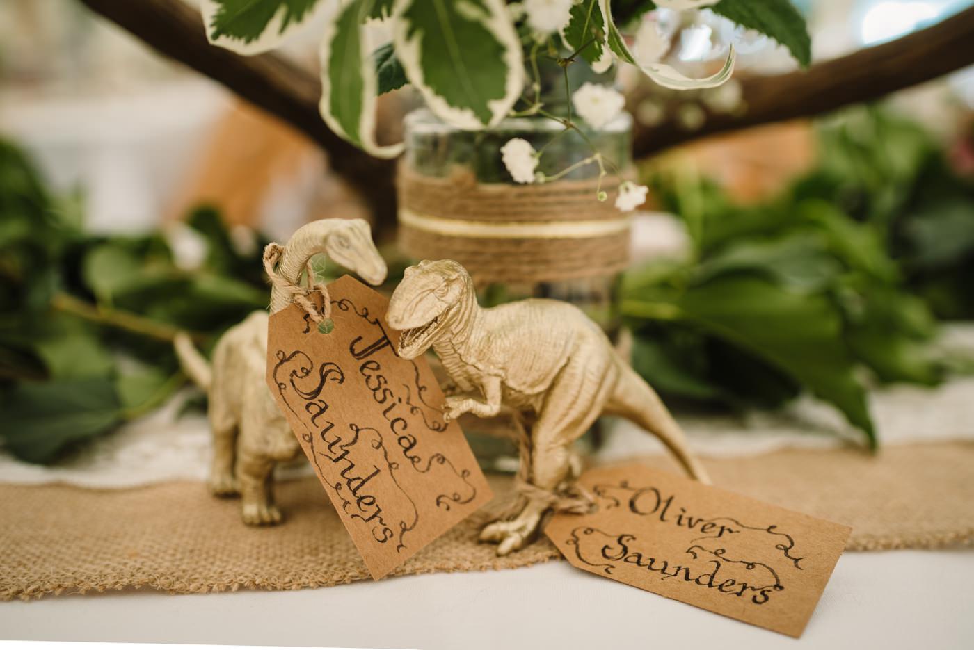 Dinosaur wedding placenames by Milton Abbas Wedding Photographer