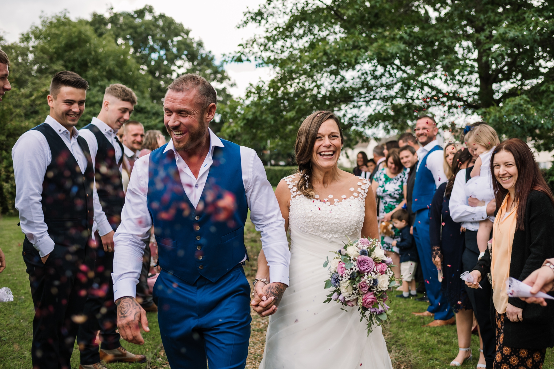 Poole Wedding Photography Confetti