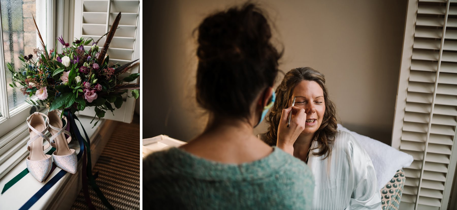 Bridal makeup at Kings Arms Wedding