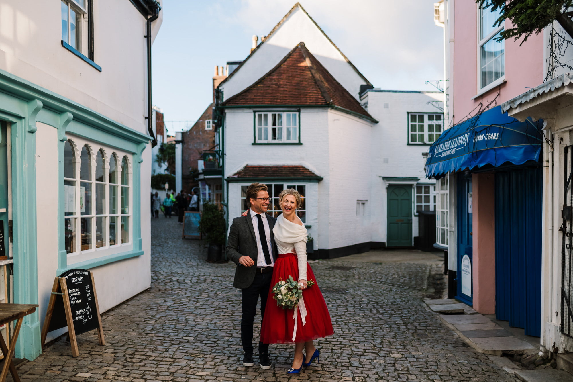 Relaxed photos by Lymington Micro Wedding Photographer