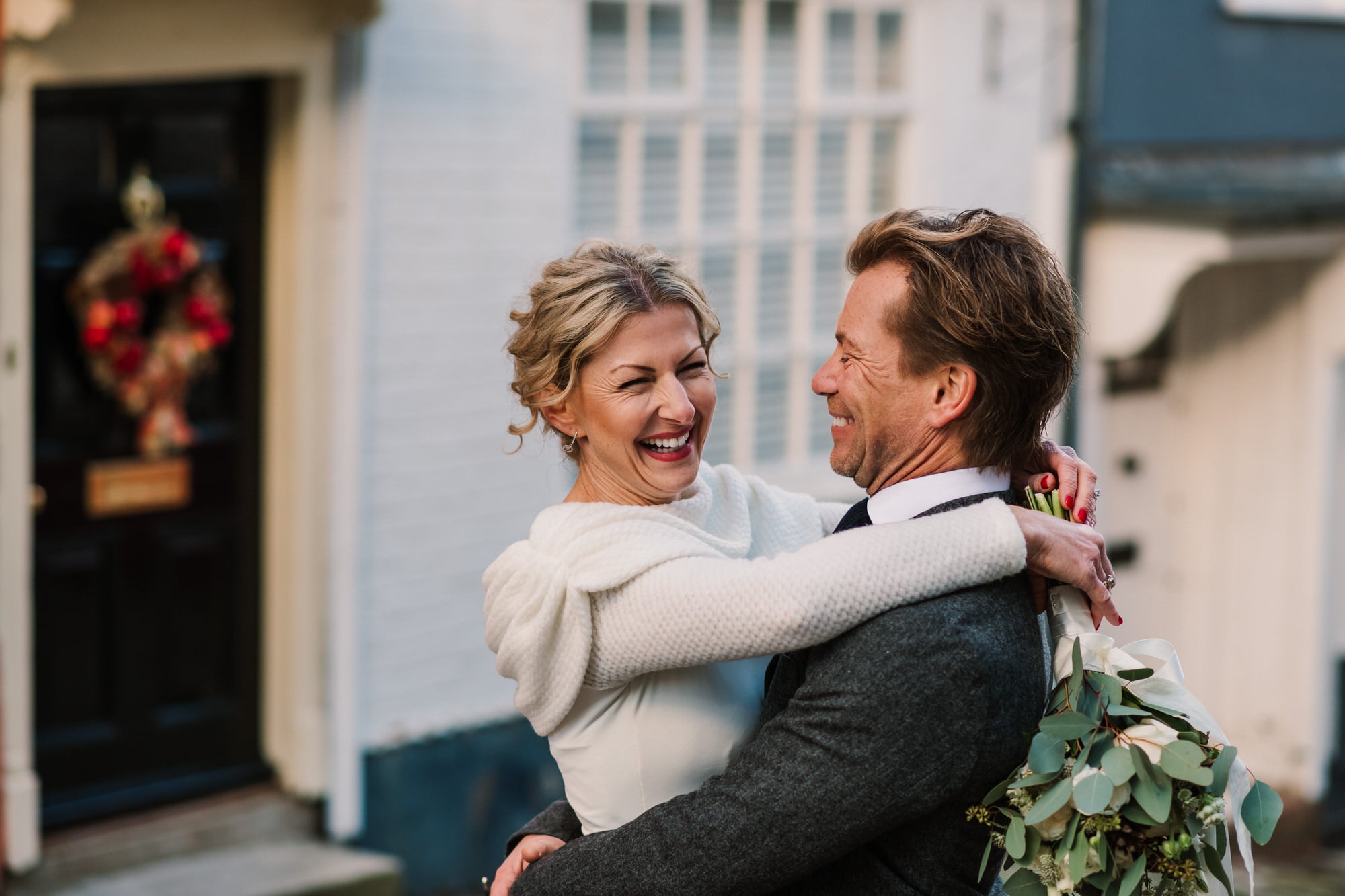 Documentary photography at Christmas Eve Wedding